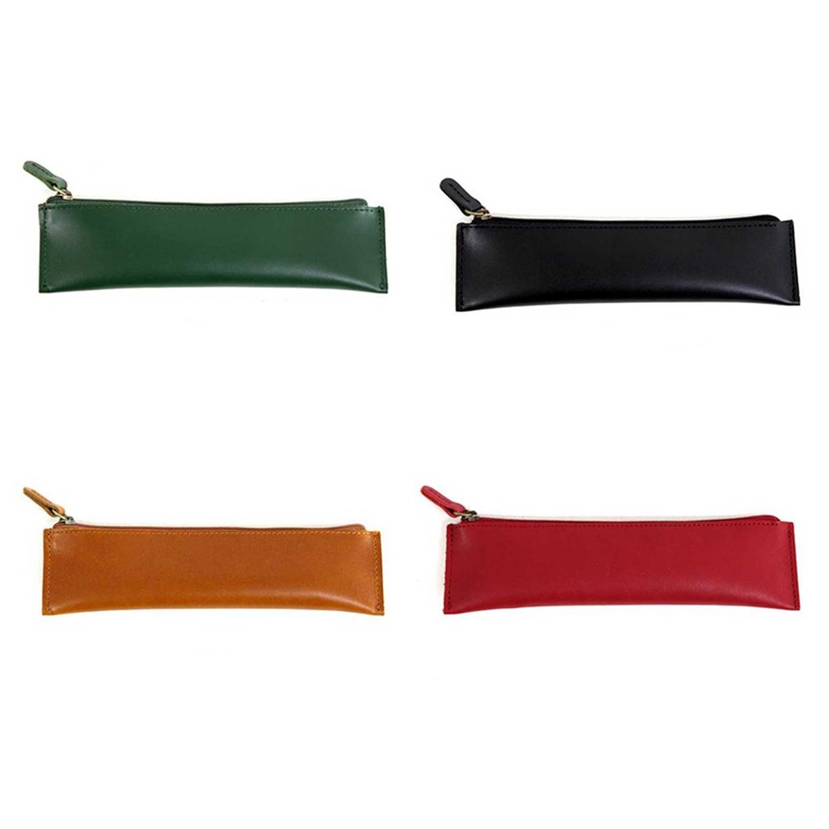 Premium Leather Pencil Case with Zip