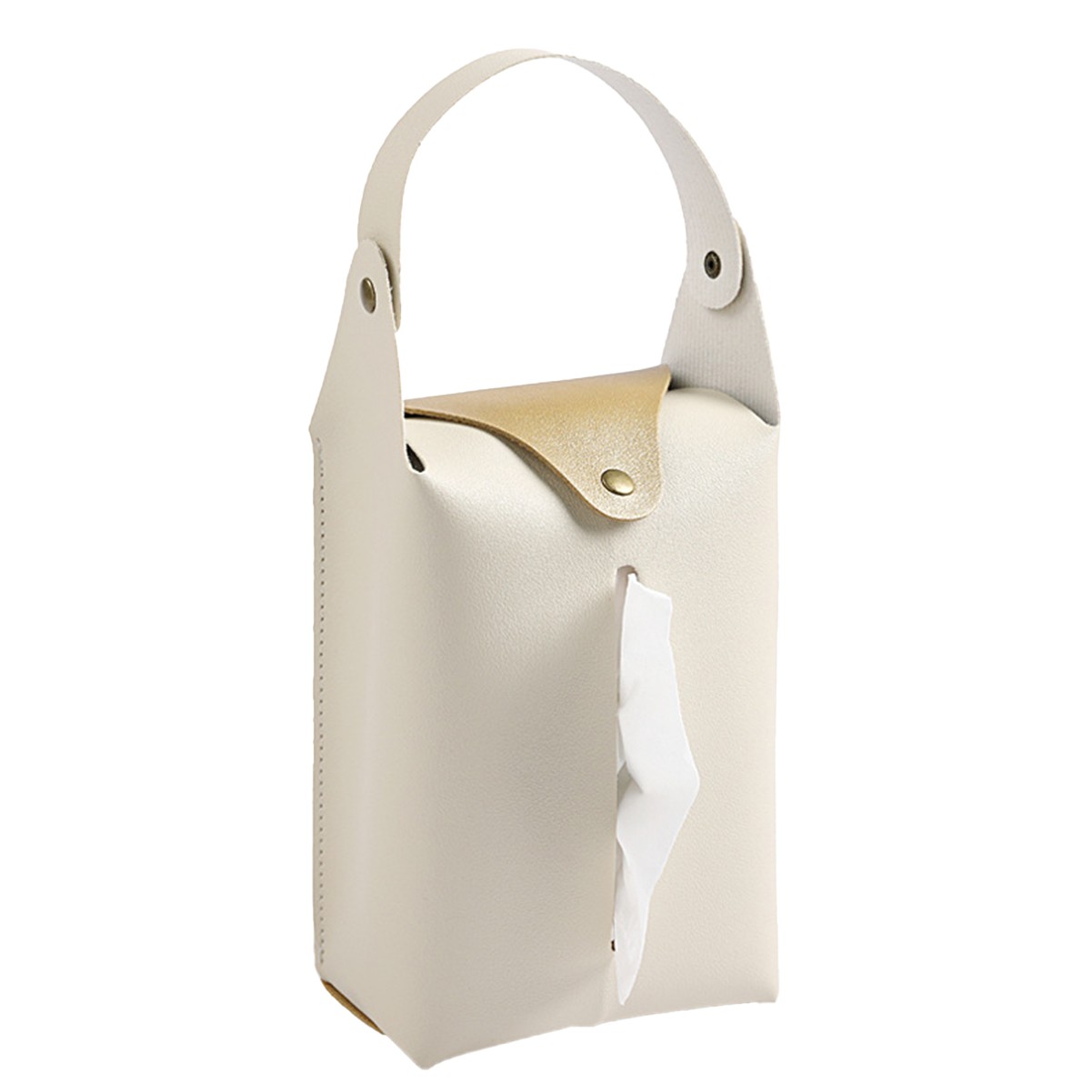 Car Tissue Box with Detachable Handle Strap