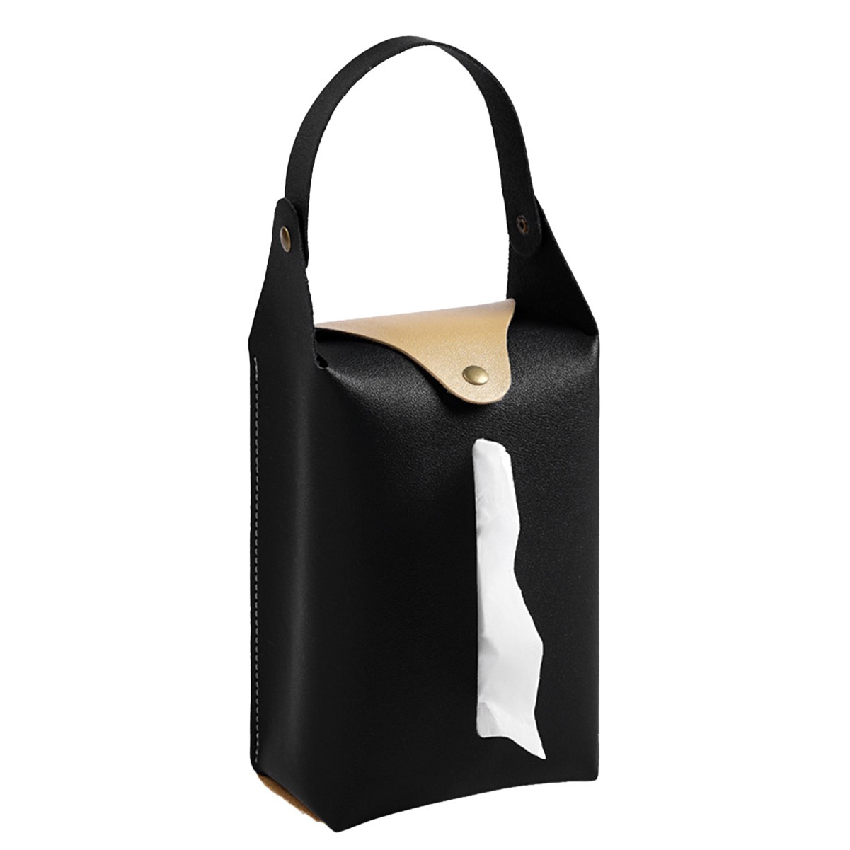 Car Tissue Box with Detachable Handle Strap