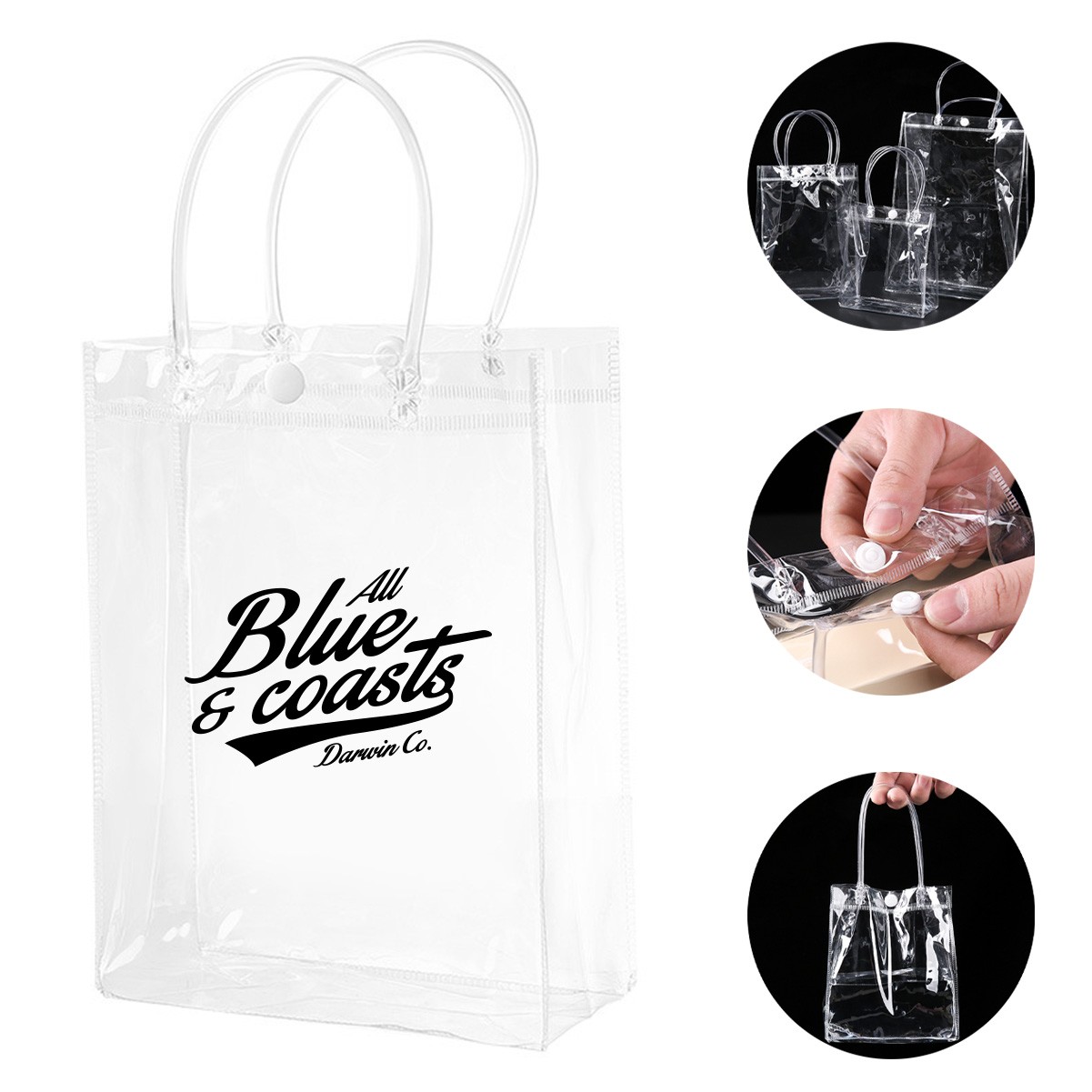 ransparent PVC Gift Tote Bag