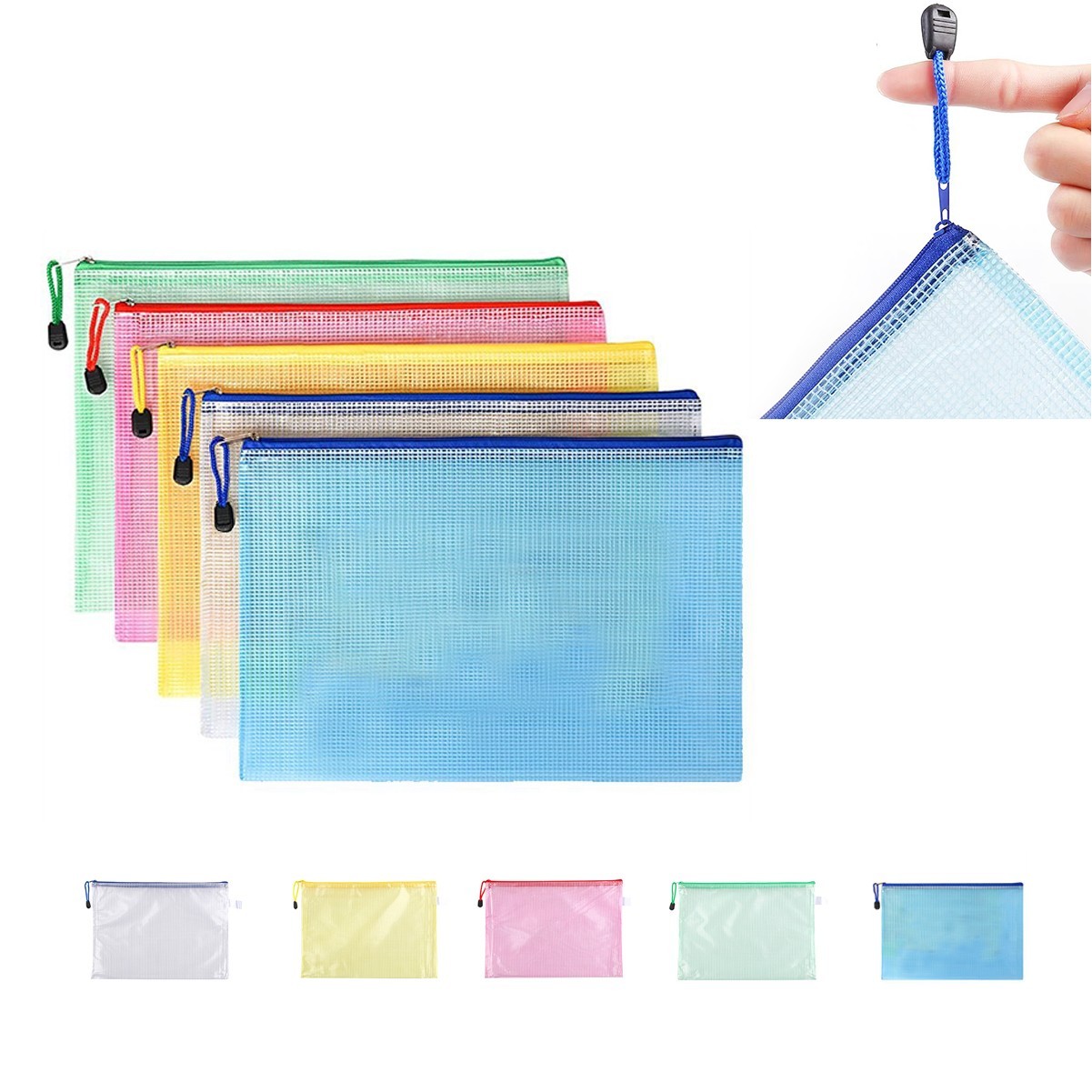 Mesh Zip Pencil Pouch