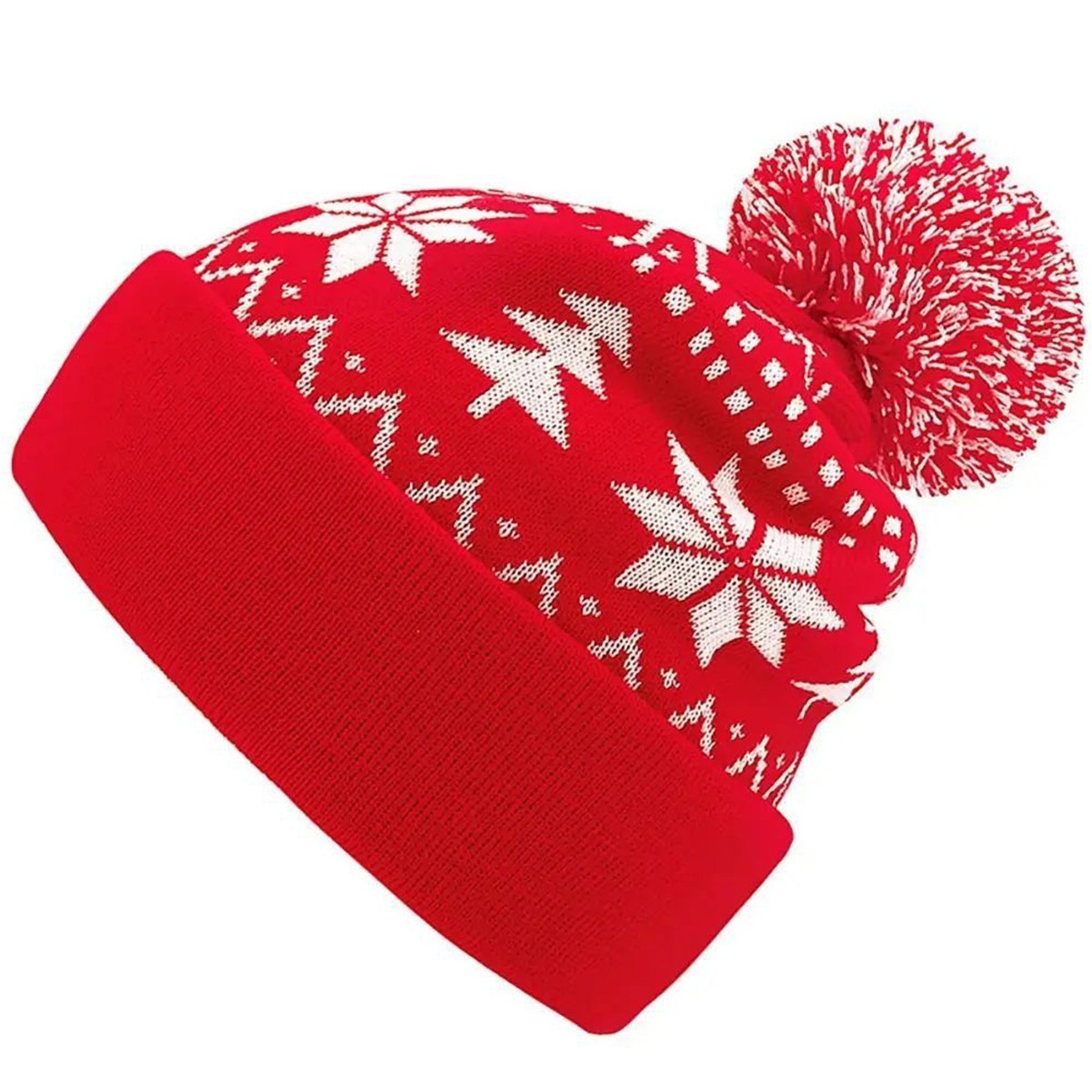 Snowflake Santa Beanie
