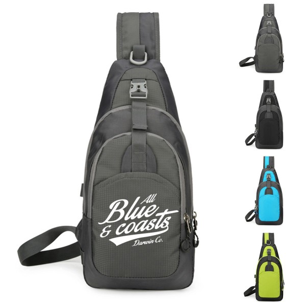 Chest Bag with Water Bottle Pouch