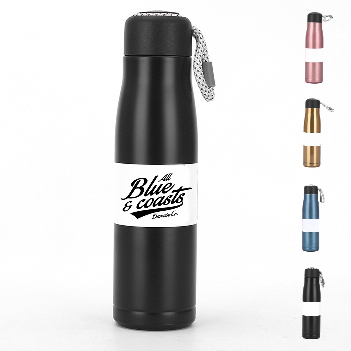 18.5oz Stainless Steel Vacuum Insulated Bottle with Strap Handle