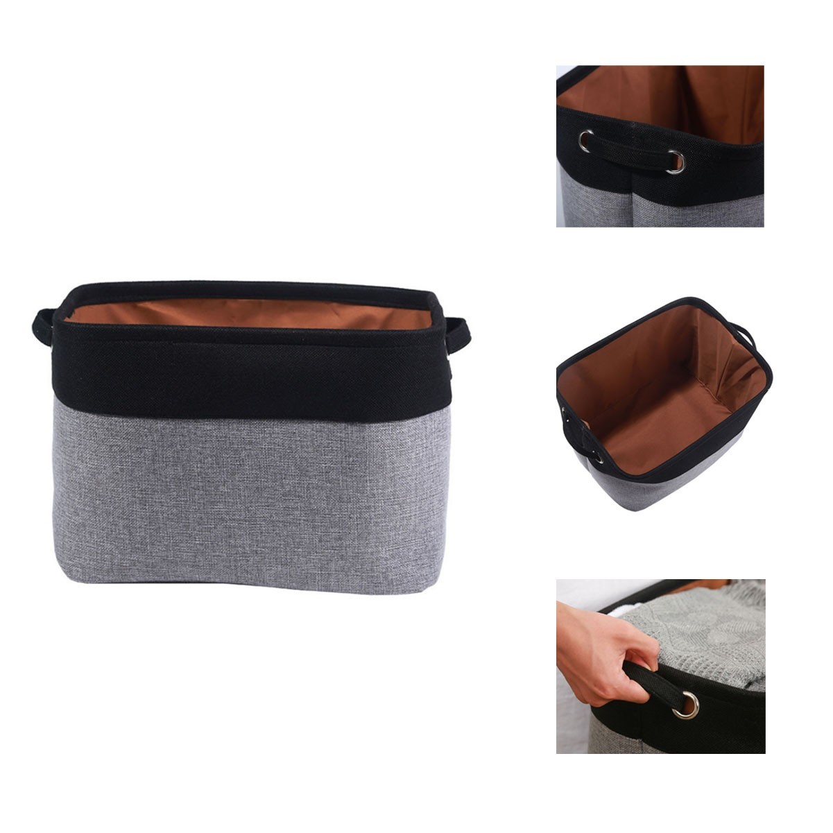 Jute-Cotton Closet Storage Bag