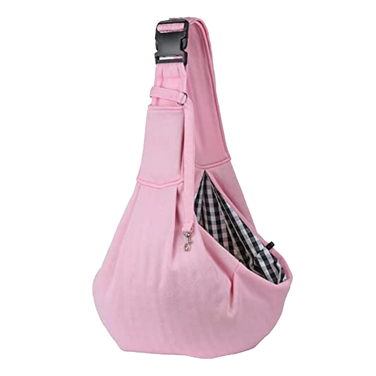 Breathable Cotton and Chiffon Pet One-Shoulder Messenger Bag with Secure Lock
