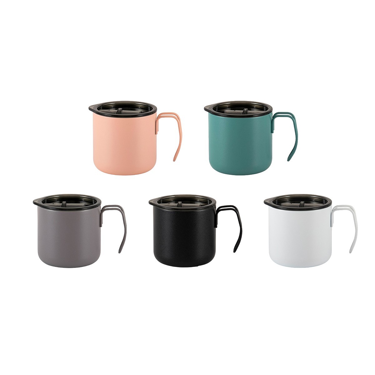 12oz Stainless Steel Vacuum Insulated Mug with Handle and Lid and Slide Opening