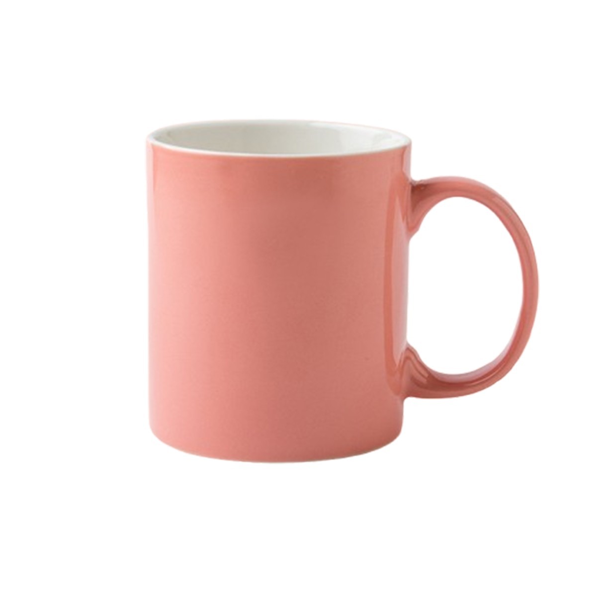 12oz Wooden Handled Ceramic Mug