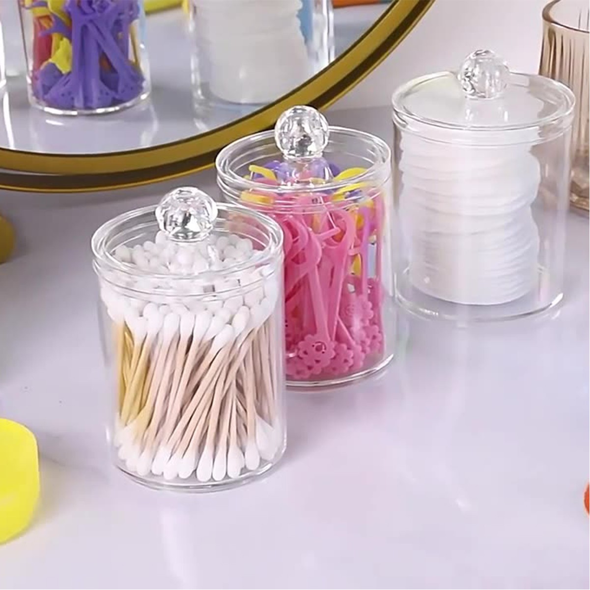 Bathroom Vanity Organizer Jar
