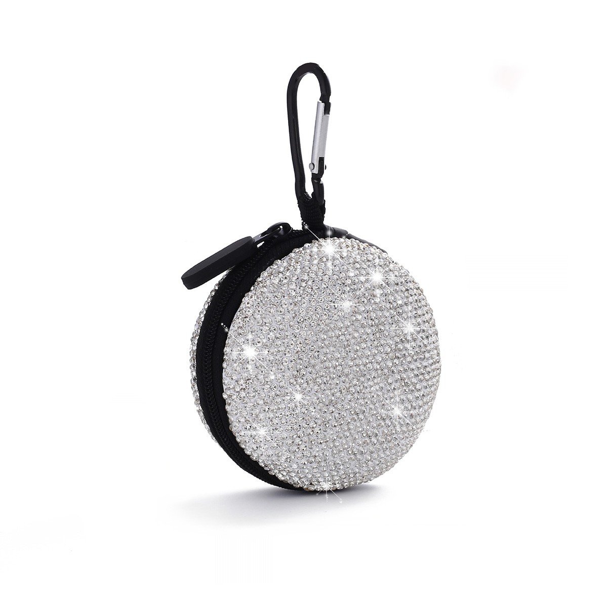 Elegant Rhinestone-studded Earphone Organizer