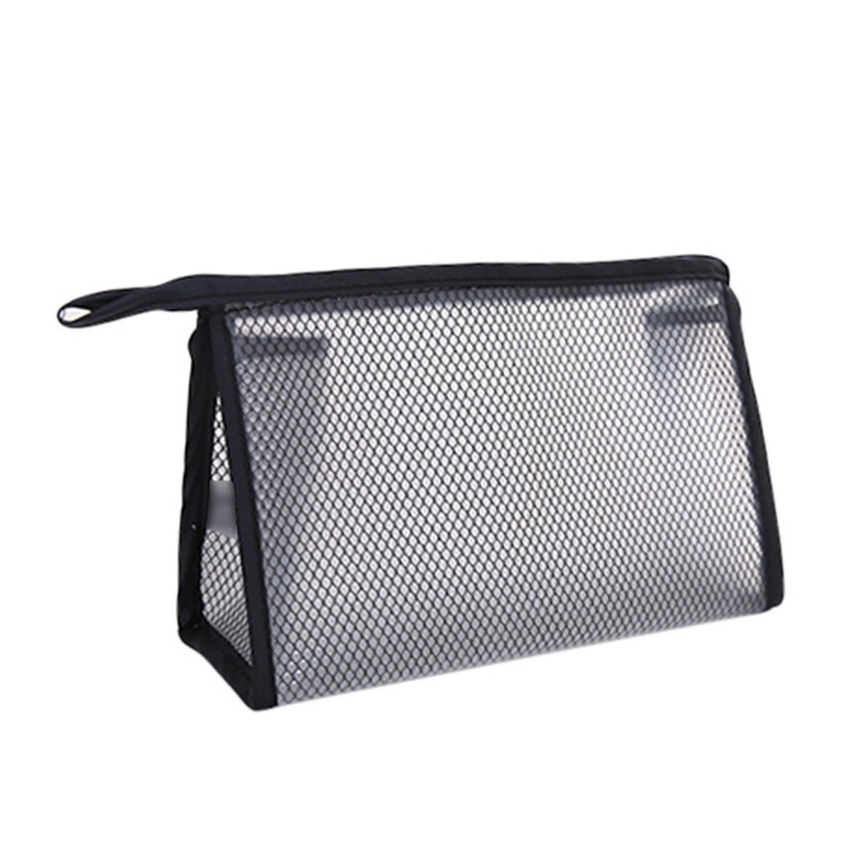 PVC Mesh Translucent Handled Travel Makeup Bag