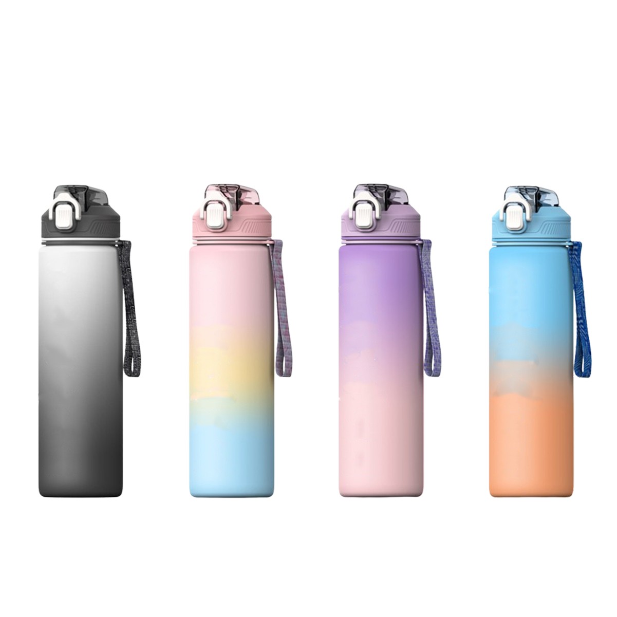 32oz Inspirational Fitness Water Bottle with Time Marker