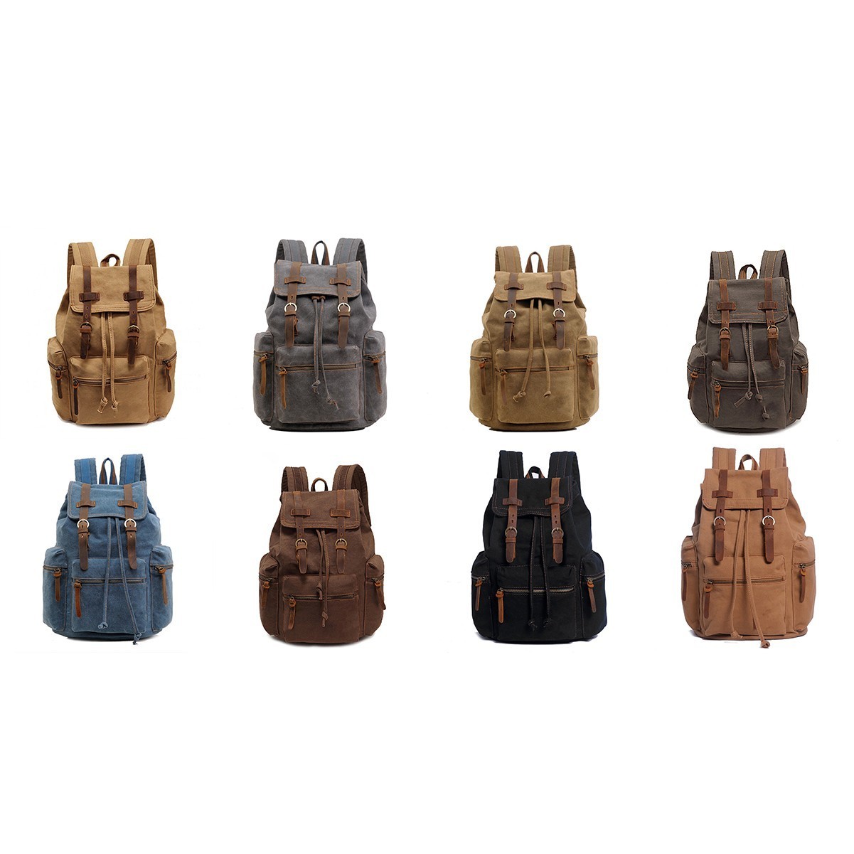 High Capacity Canvas Vintage Backpack