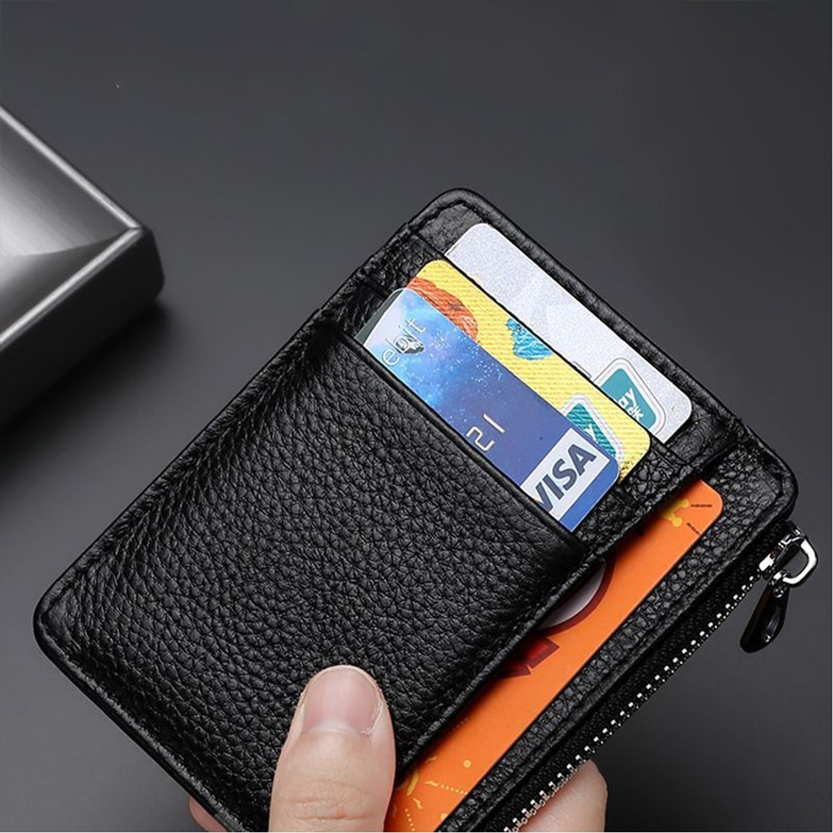 RFID Blocking Leather Travel Wallet