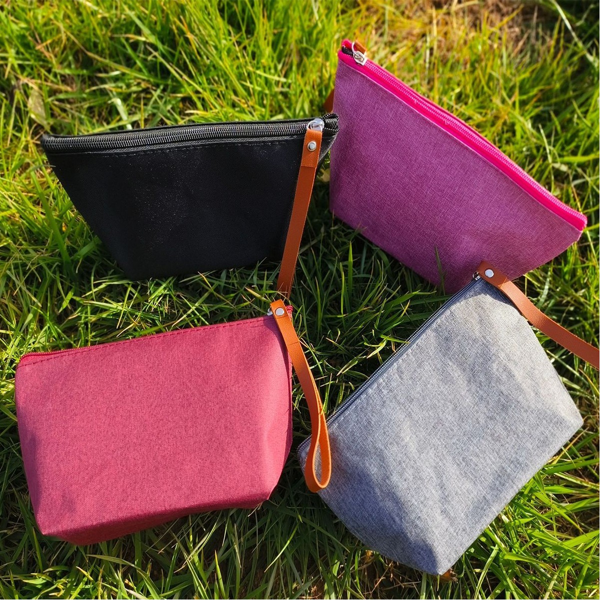 Oxford Zip-Top Cosmetic Bag