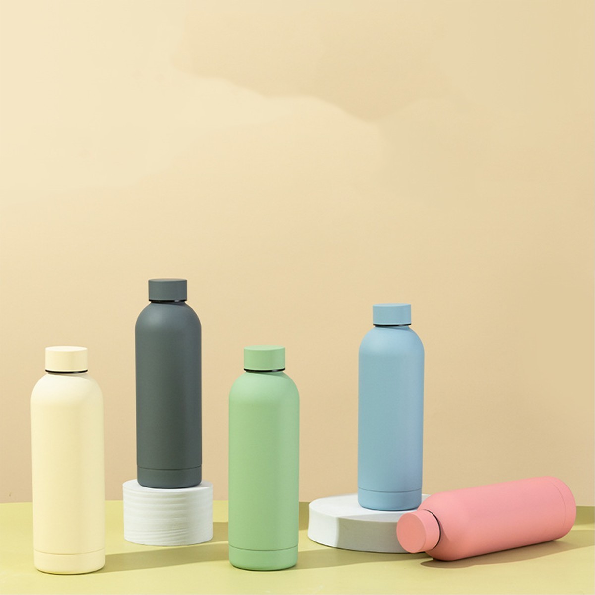 17oz Reusable Stainless Steel Frosted Water Bottle