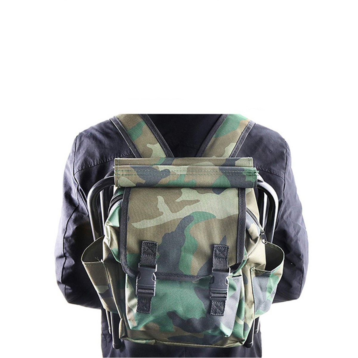 Insulated Backpack with Folding Stool