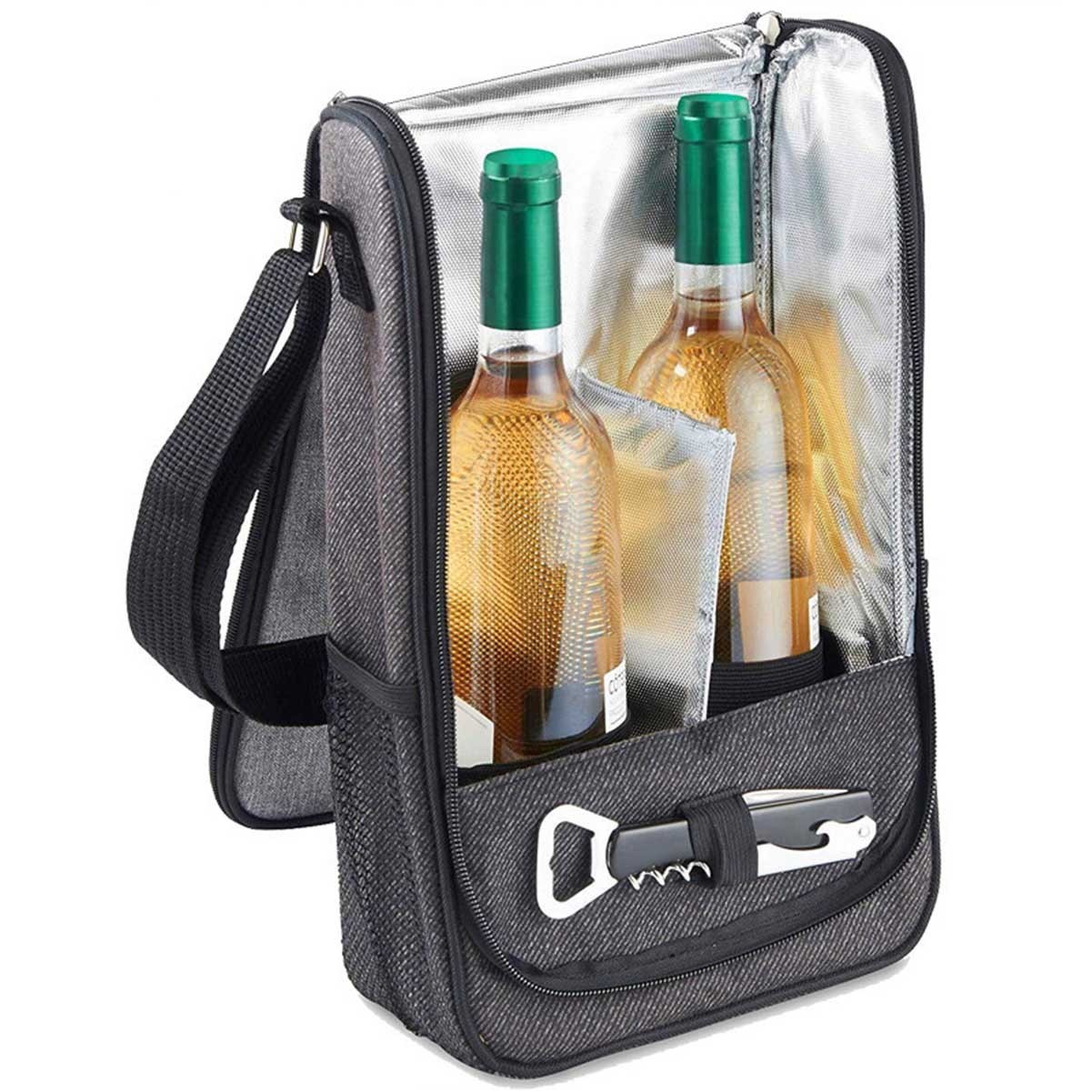 Portable Wine Bag with Shoulder Strap