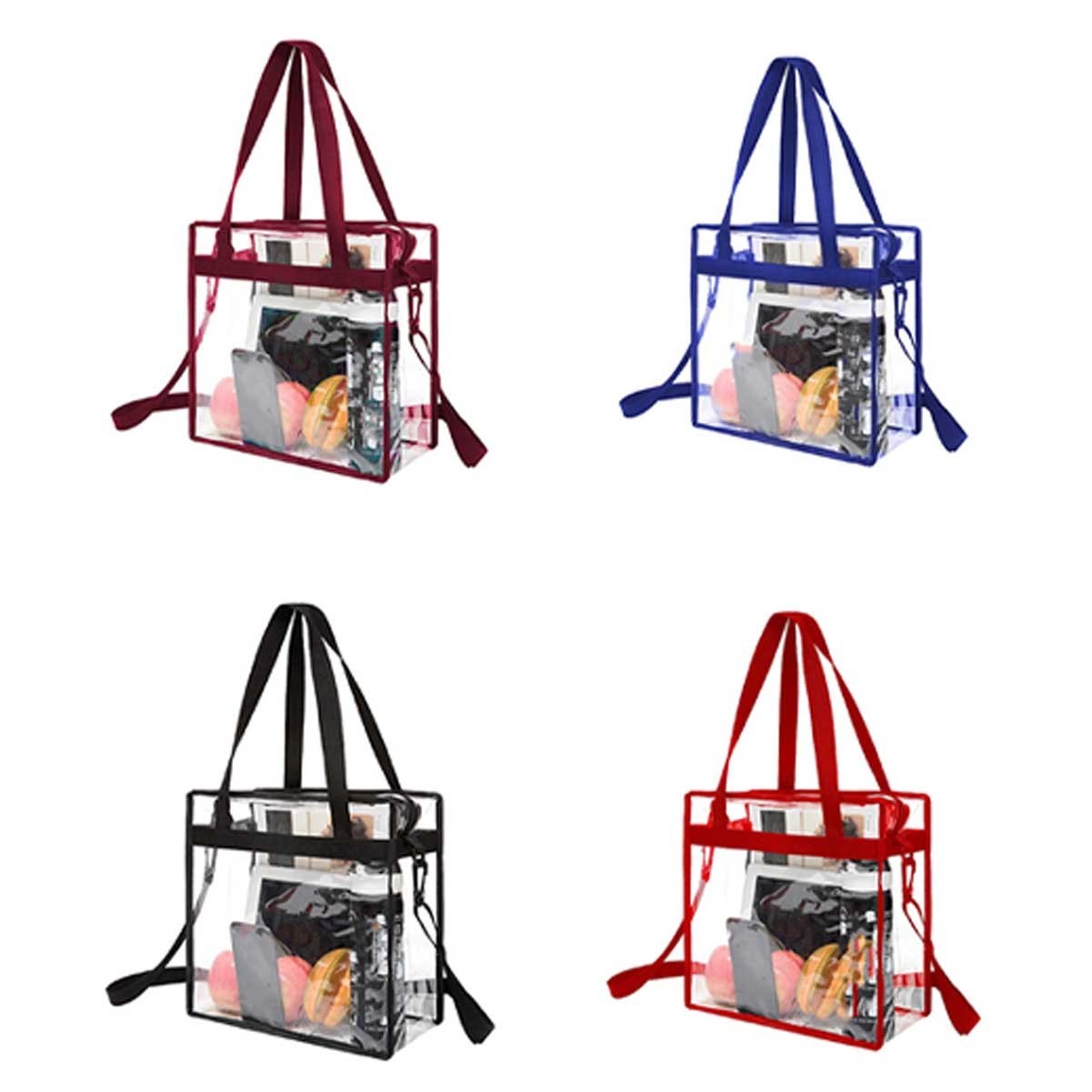 Adjustable Strap Clear Tote Bag