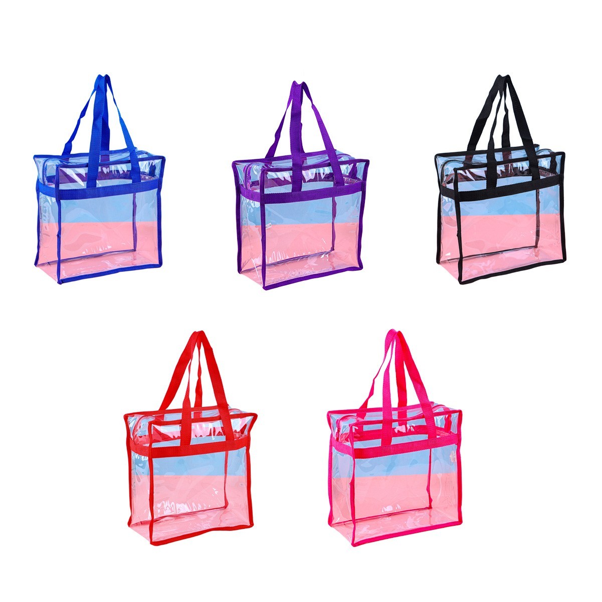 Clear PVC Stadium Tote Bag