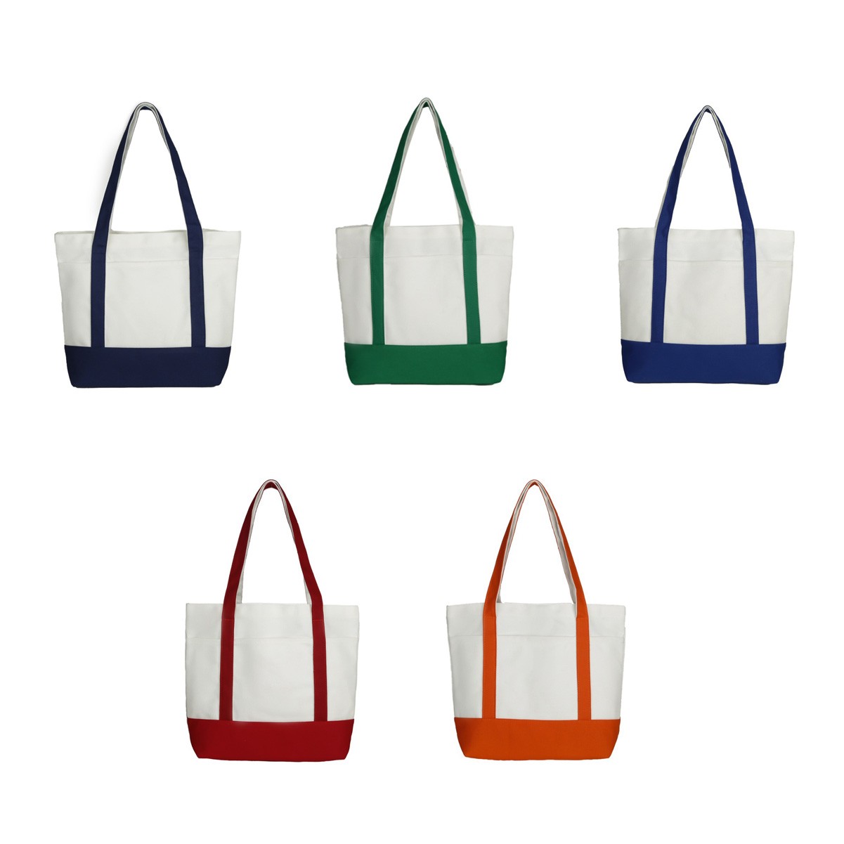 Natural Cotton Canvas Grocery Tote Bag