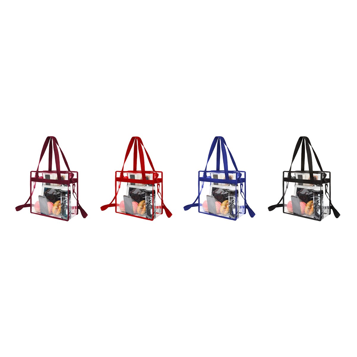 PVC Transparent Crossbody Tote Bag