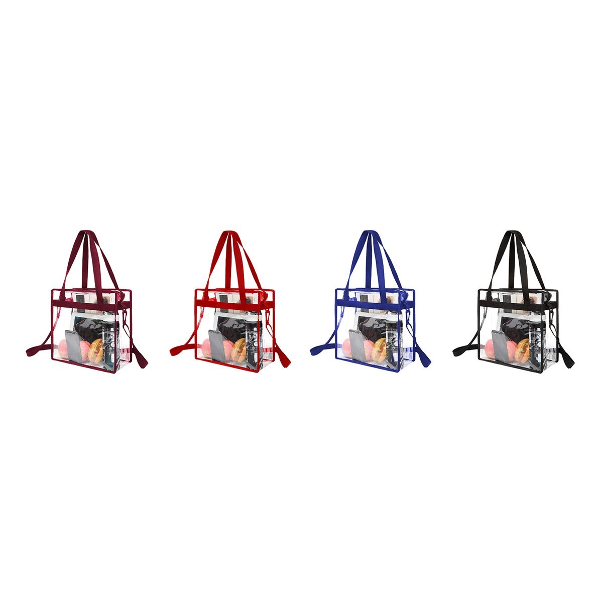 PVC Transparent Crossbody Tote Bag