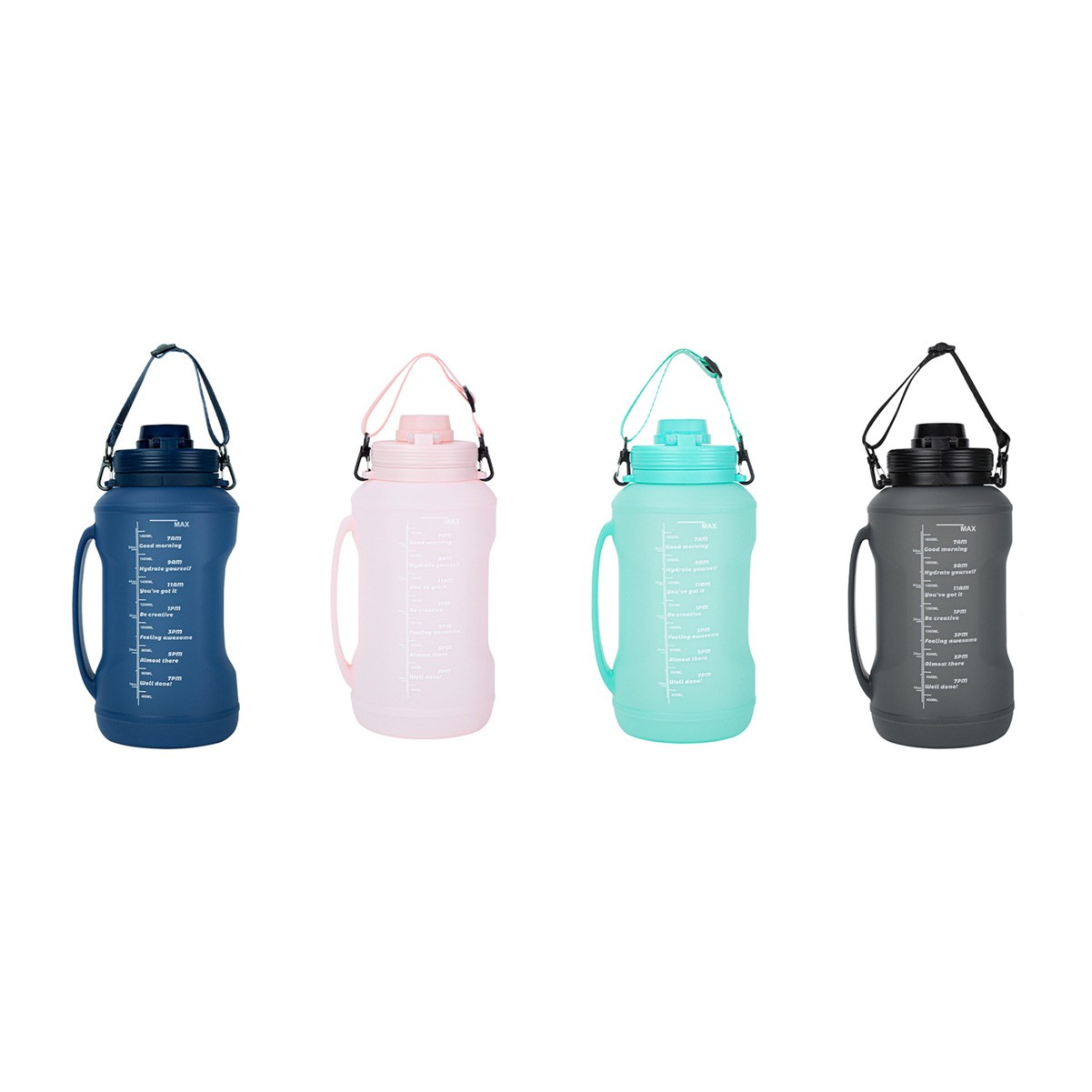 67.6 oz Travel-Friendly Silicone Water Bottle