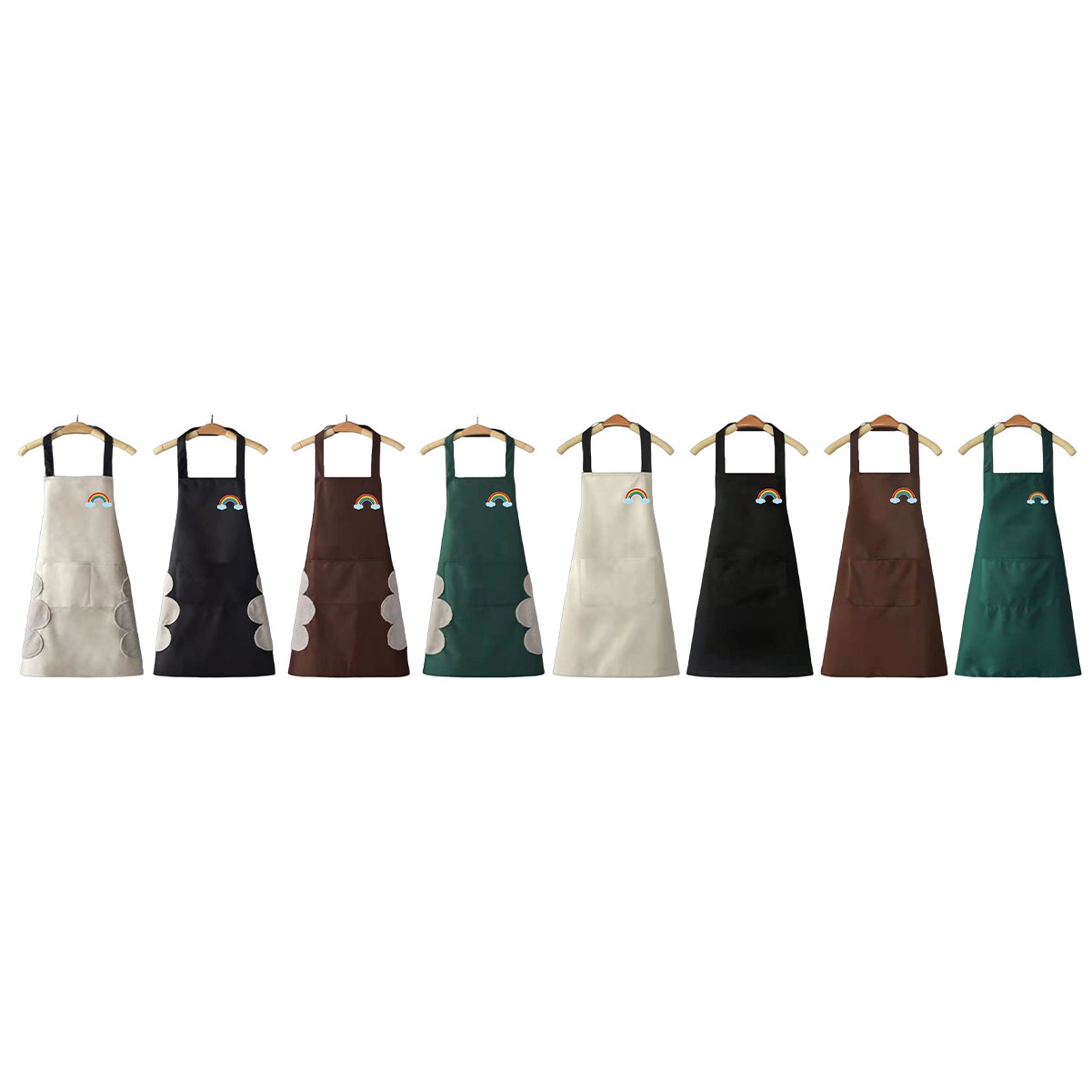 Waterproof Coral Velvet Kitchen Apron