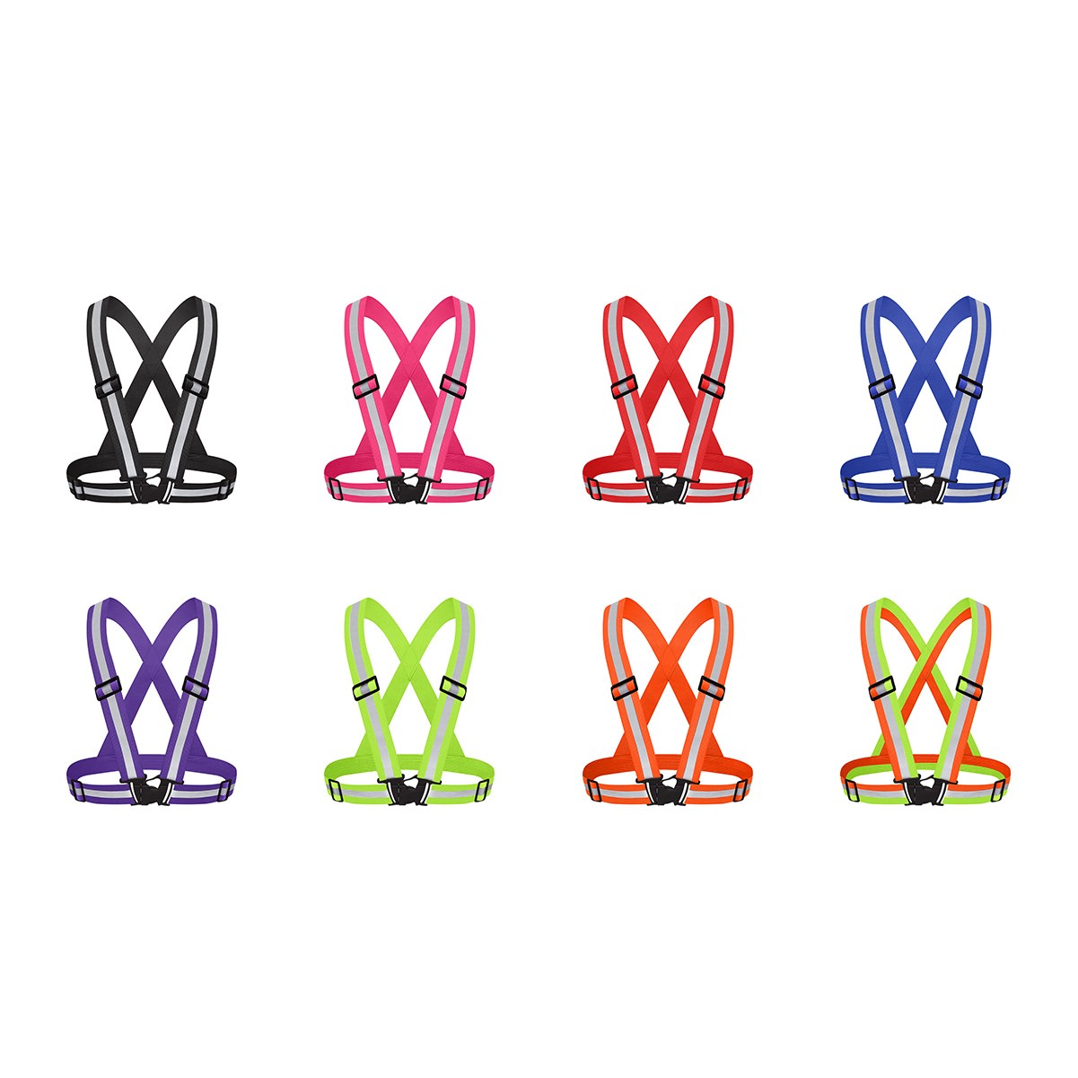 Reflective Safety Vest with Adjustable Strap