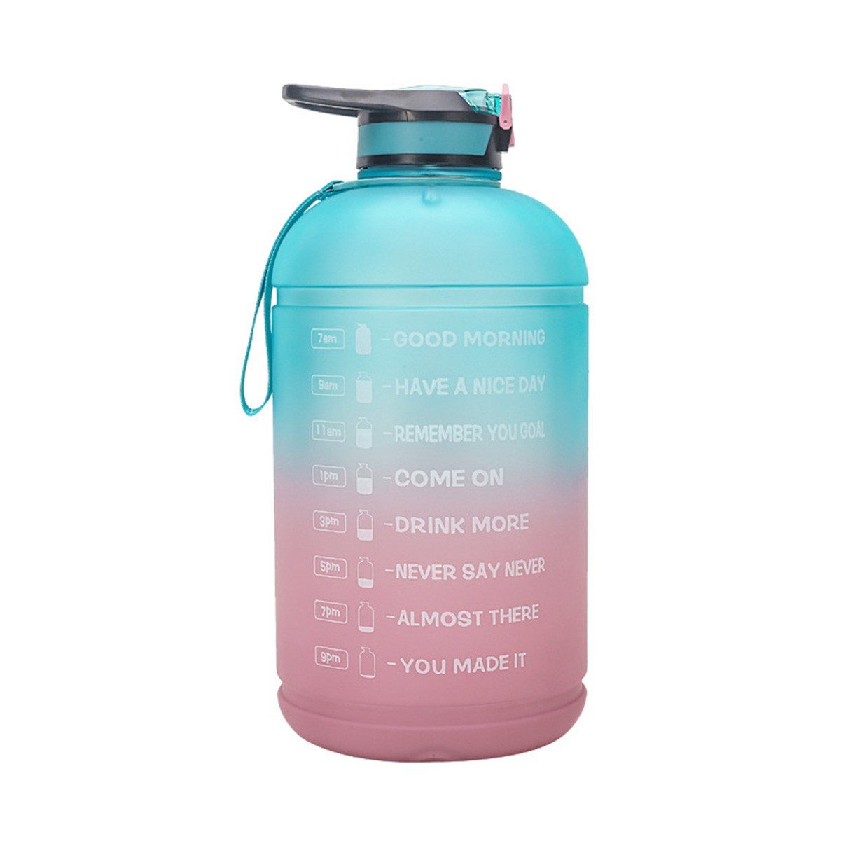 128 oz Motivational Water Jug with Time Marker