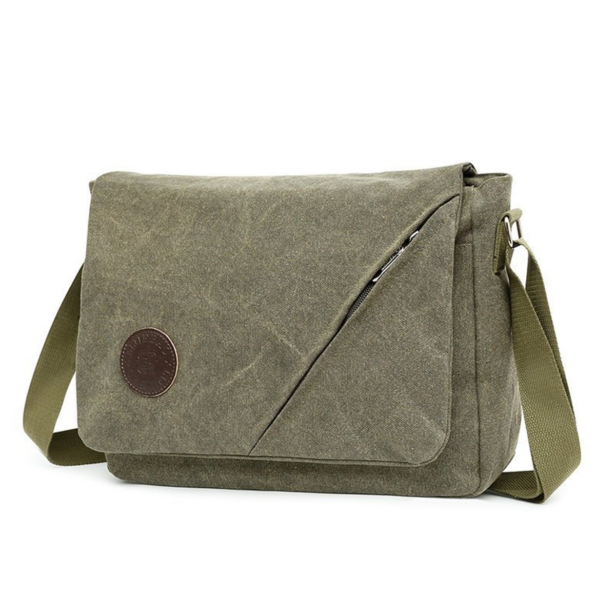 Spacious Casual Messenger Bag with Flip Closure