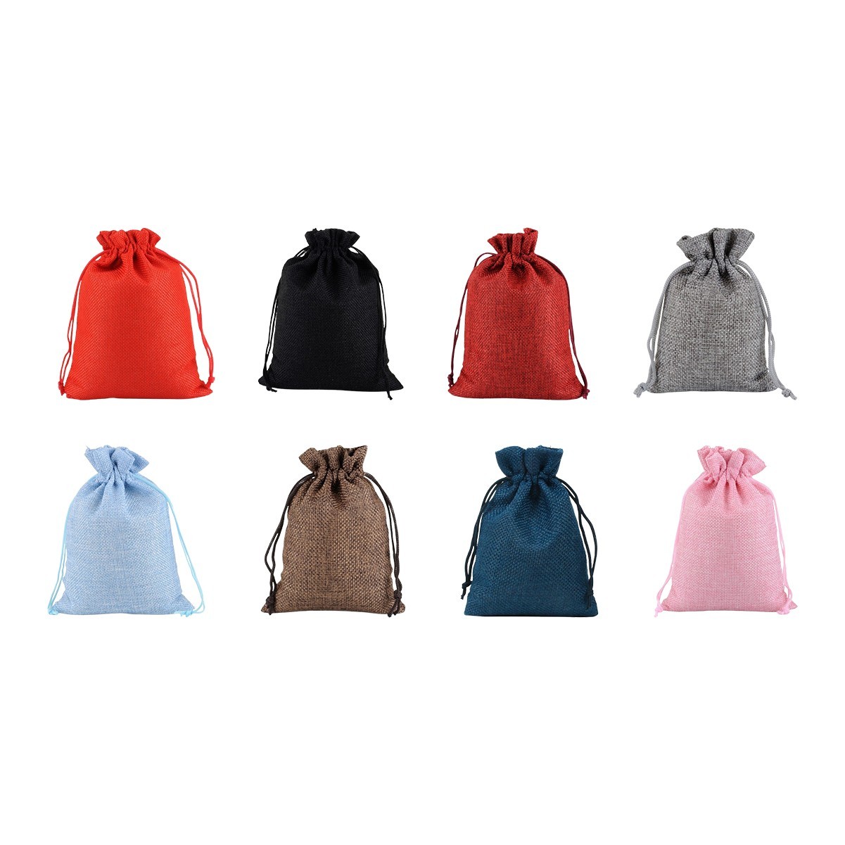 Burlap Drawstring Bag