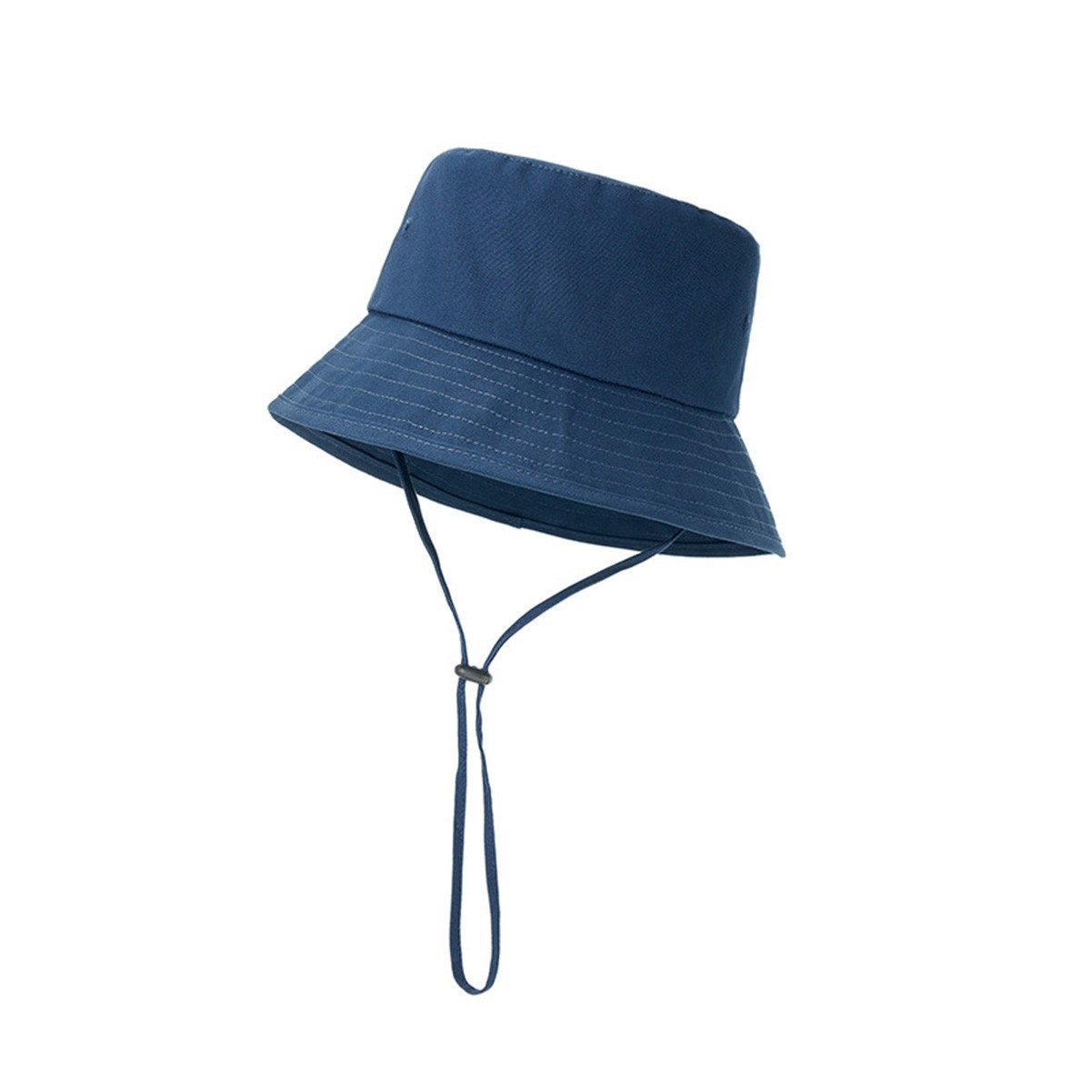 Wide Brim Cotton Sun Hat with Adjustable Drawcord