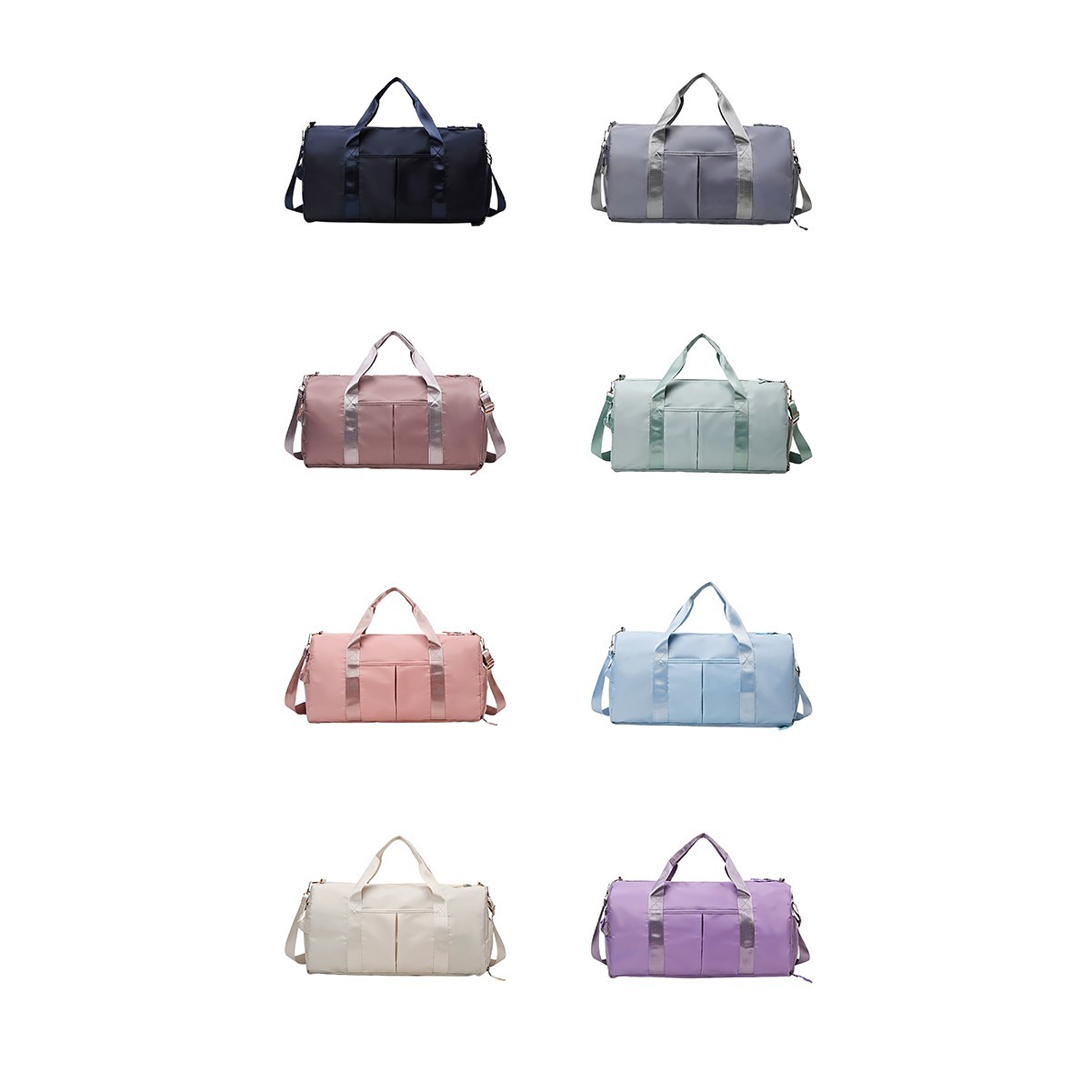 Sporty Waterproof Gym Duffel Bag with Shoe Storage and Wet/Dry Separation