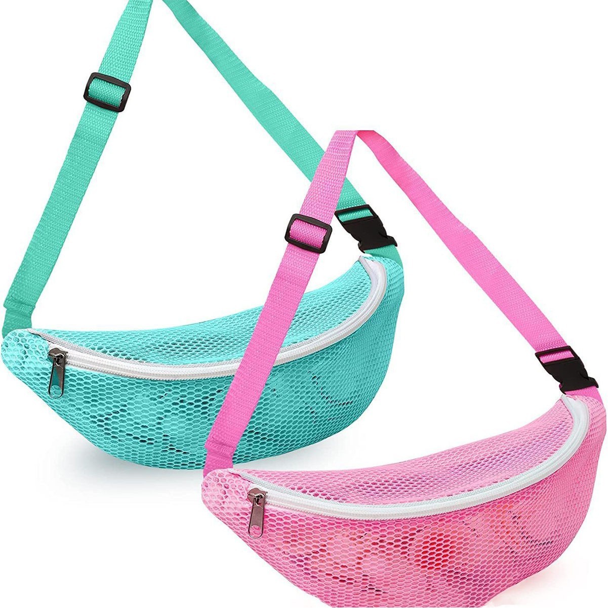Crossbody Mesh Beach Bag