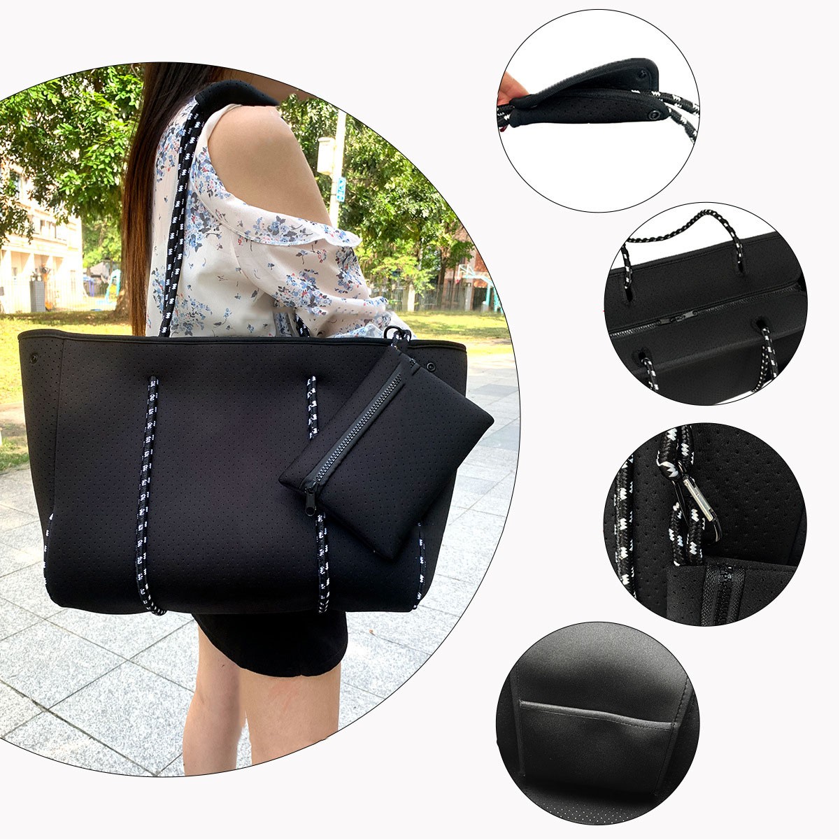 Neoprene Beach Tote Bag