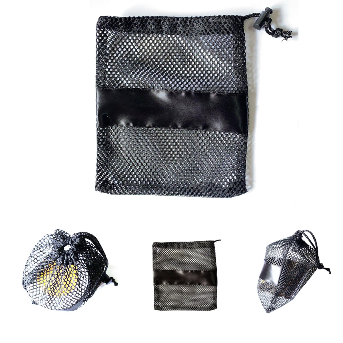 Mesh Gym Drawstring Bag with Cord Lock