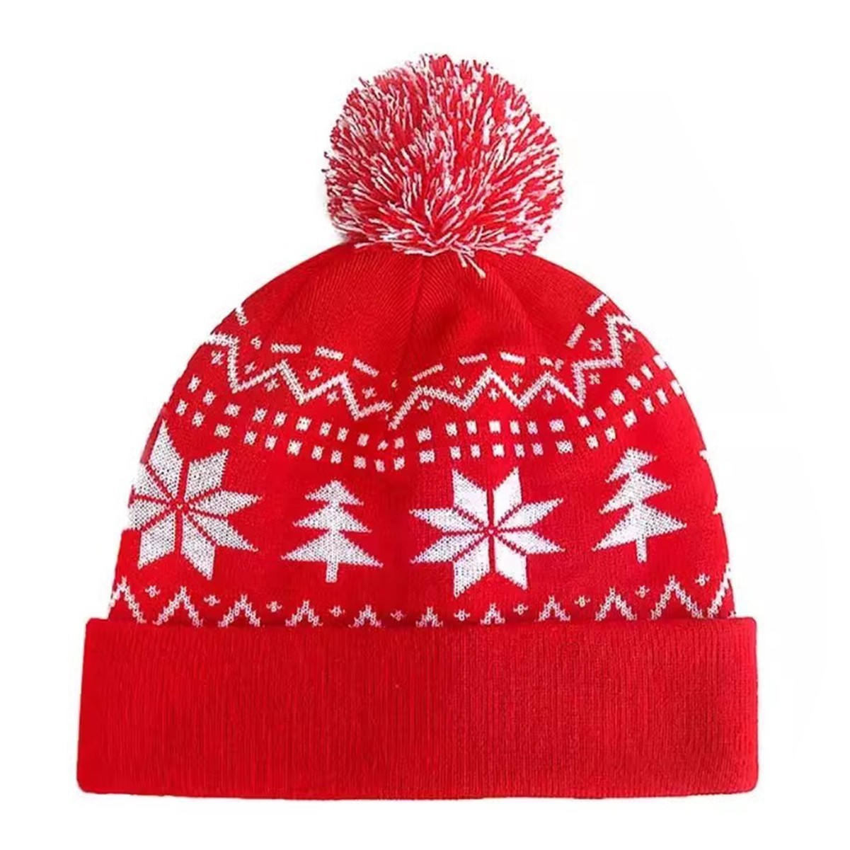 Snowflake Santa Beanie