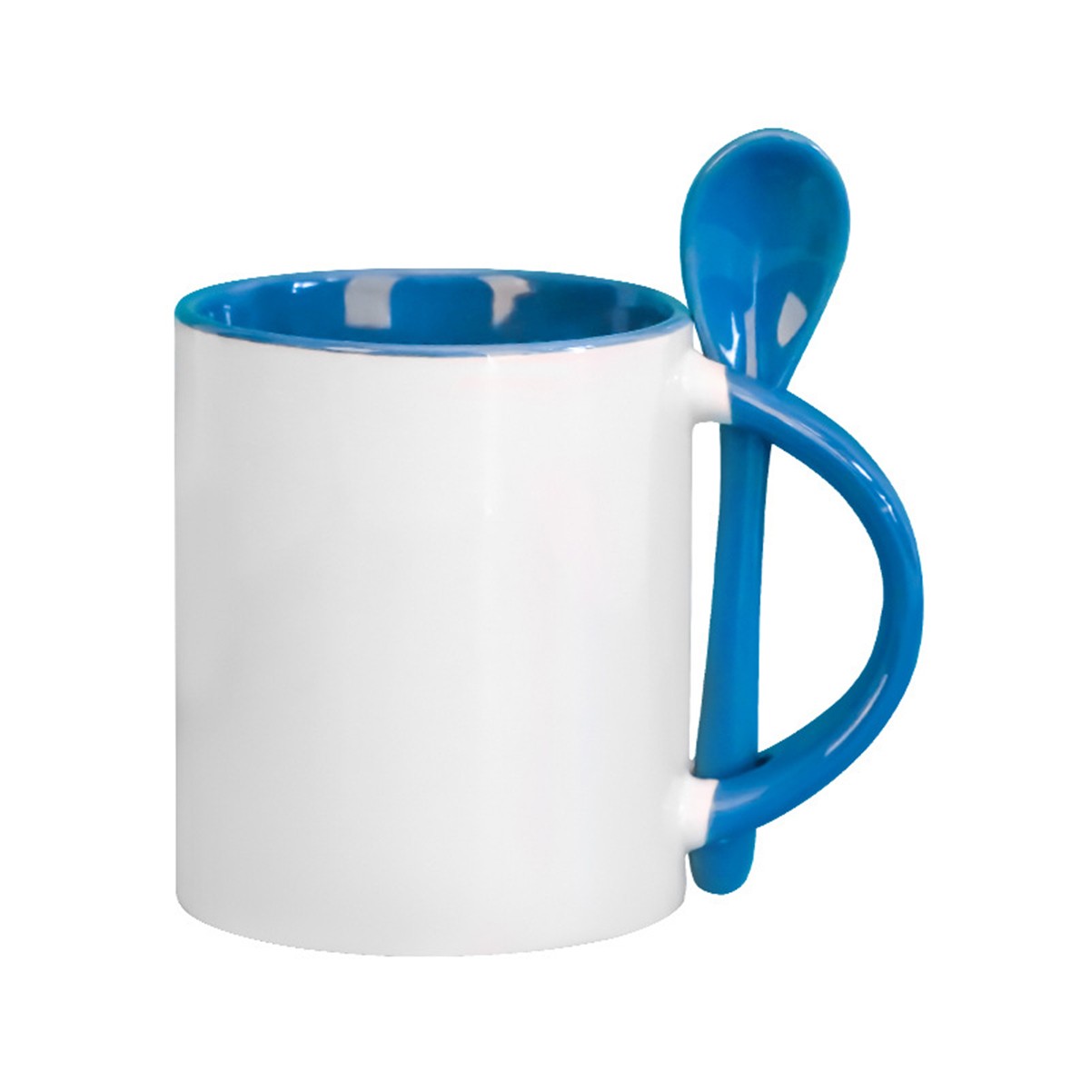 12oz Ceramic Coffee Mug with Spoon