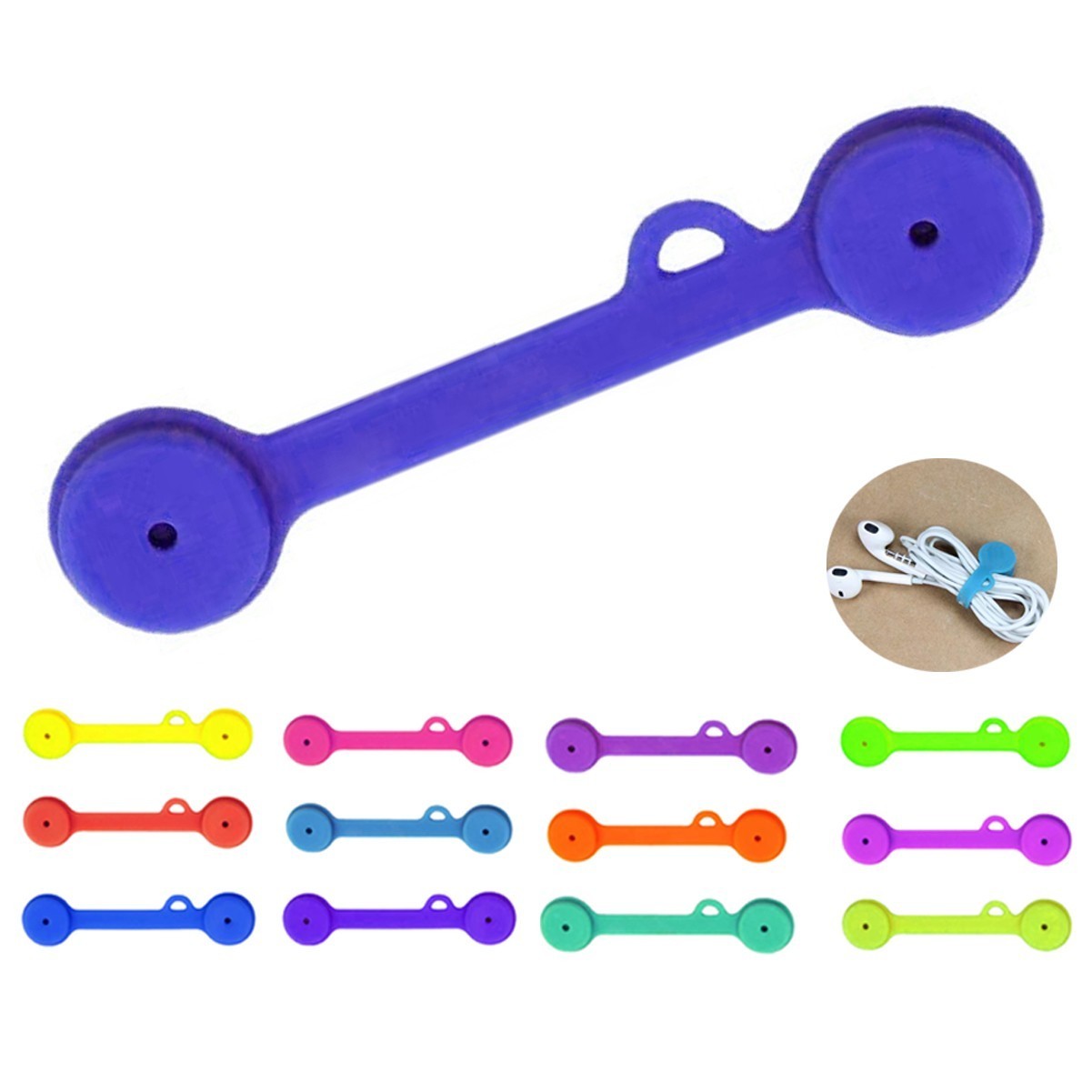 ilicone Strong Magnet Stretchable Twist Tie