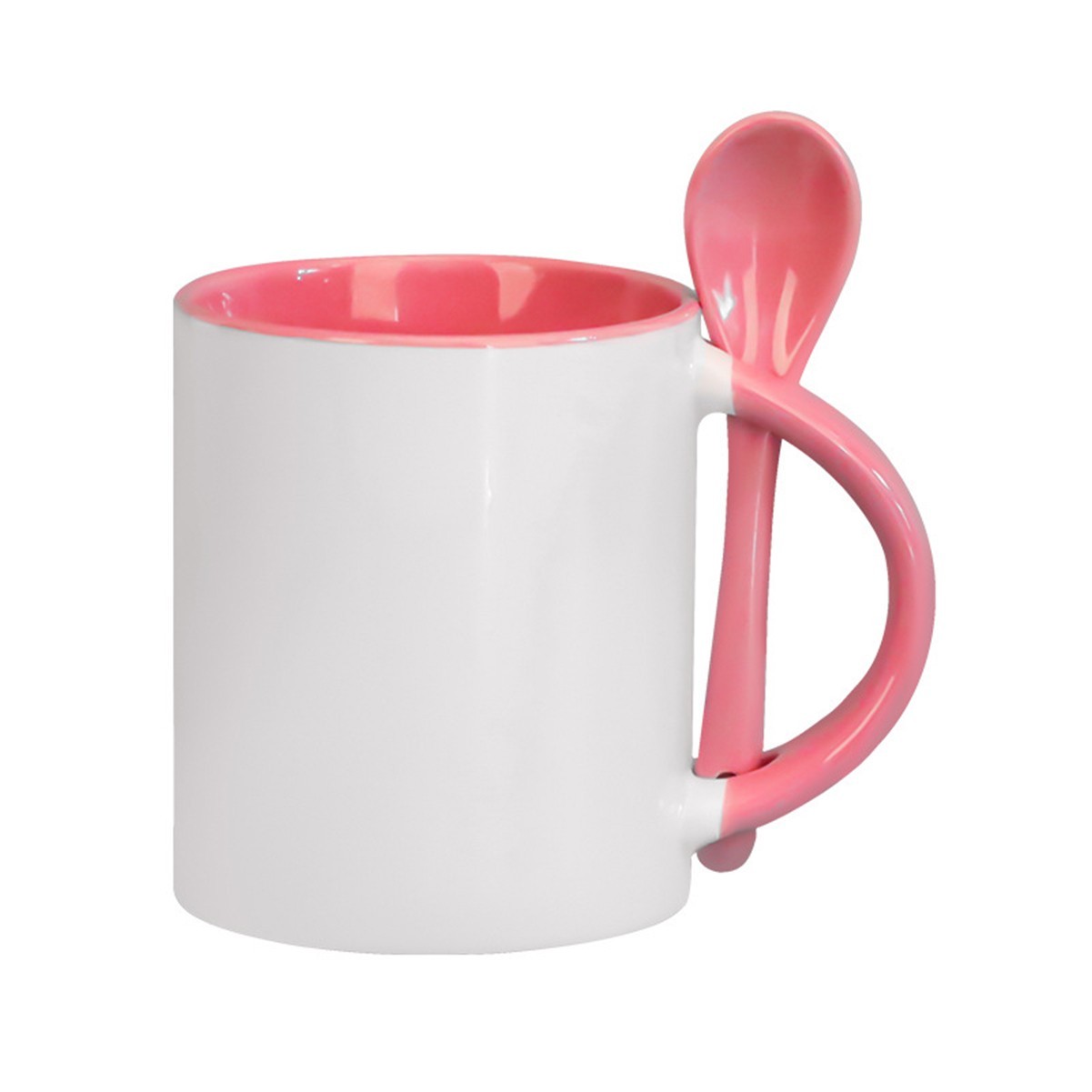 12oz Ceramic Coffee Mug with Spoon