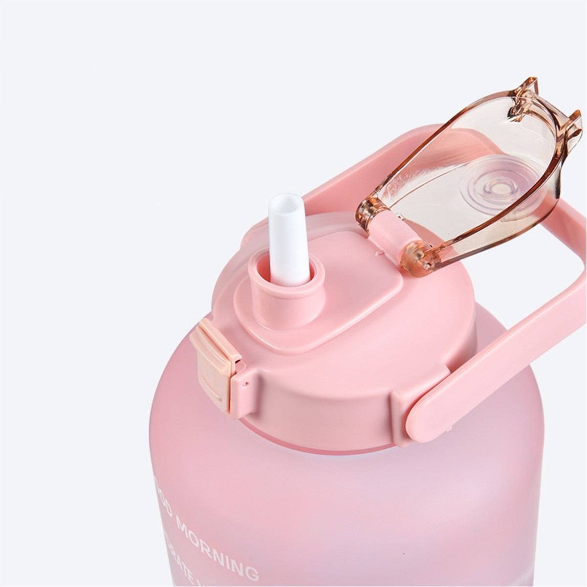 74oz Motivational Water Bottle with Time Marker and Handle