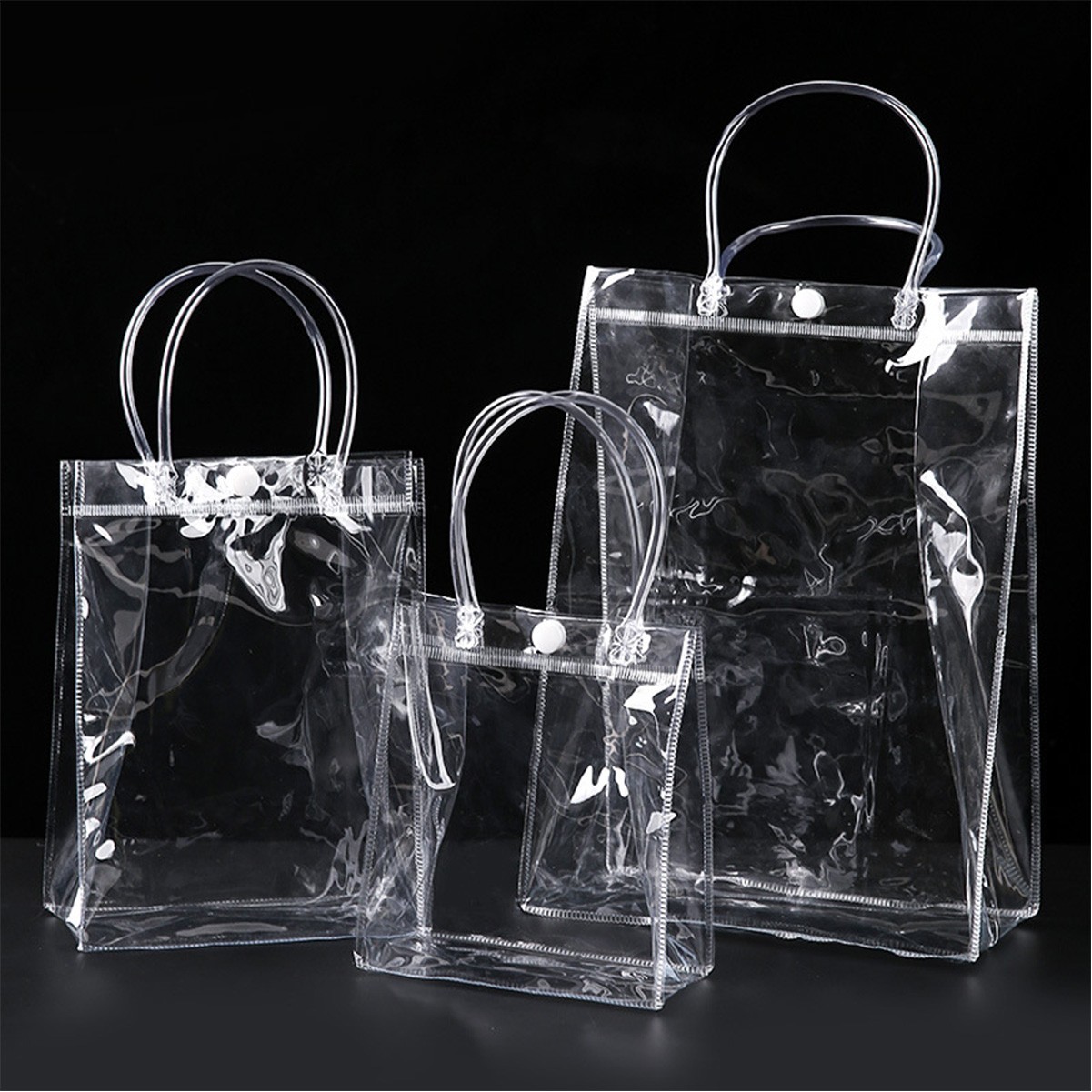 ransparent PVC Gift Tote Bag