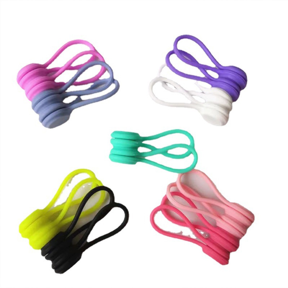 ilicone Strong Magnet Stretchable Twist Tie