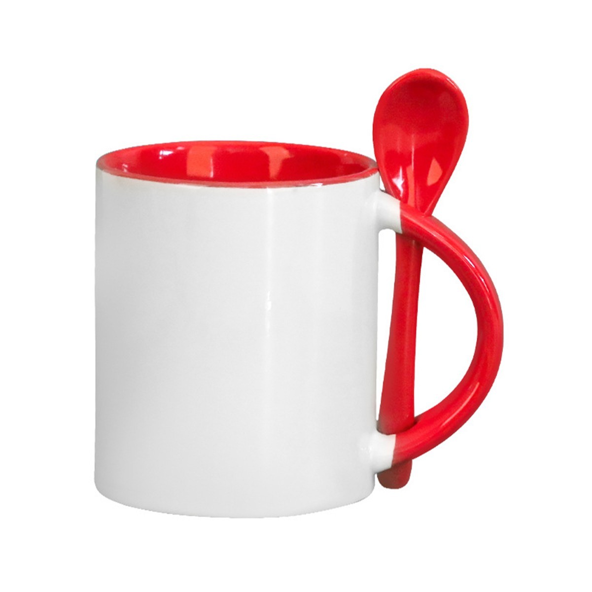 12oz Ceramic Coffee Mug with Spoon