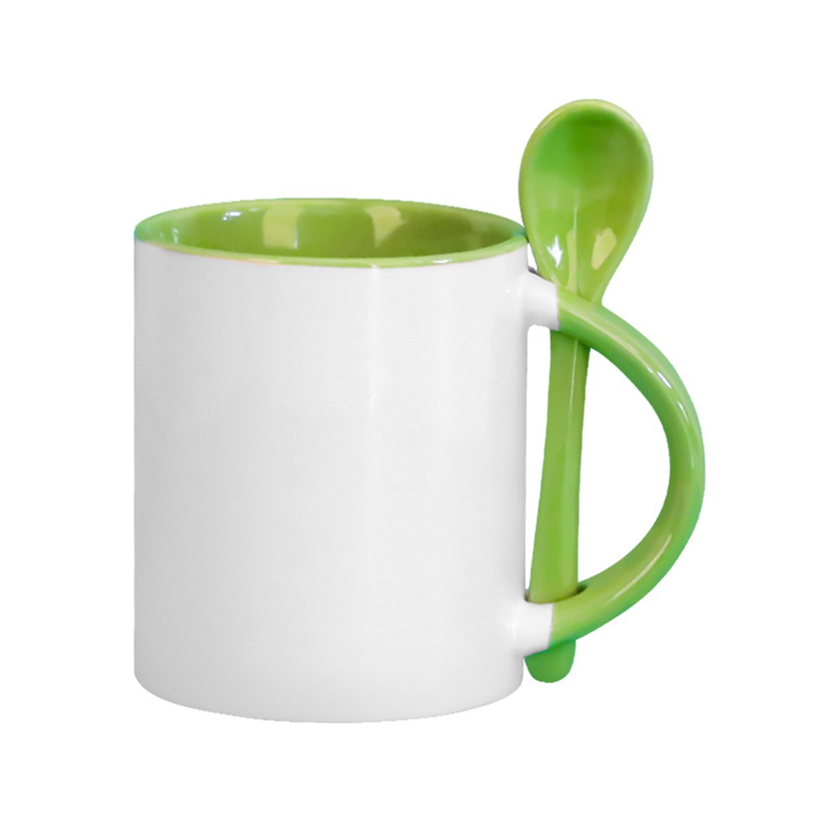 12oz Ceramic Coffee Mug with Spoon