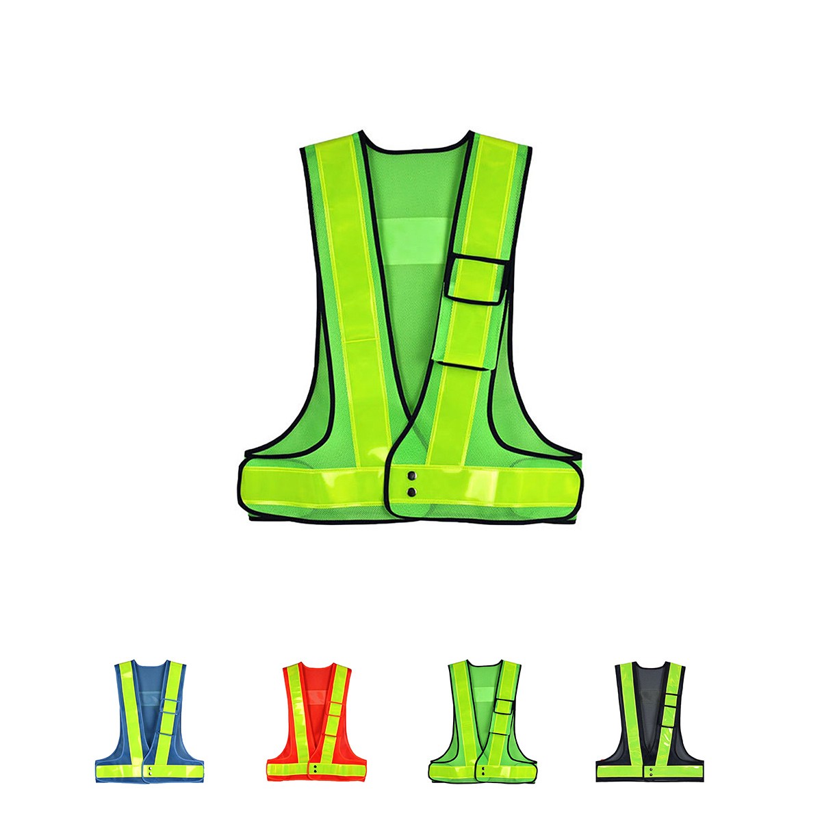 Reflective Safety Vest with Wide Striping