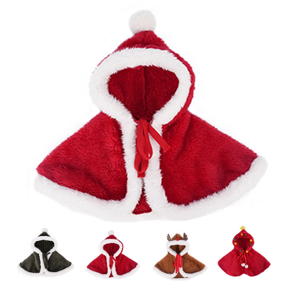 Pet Christmas Hat with Scarf Set