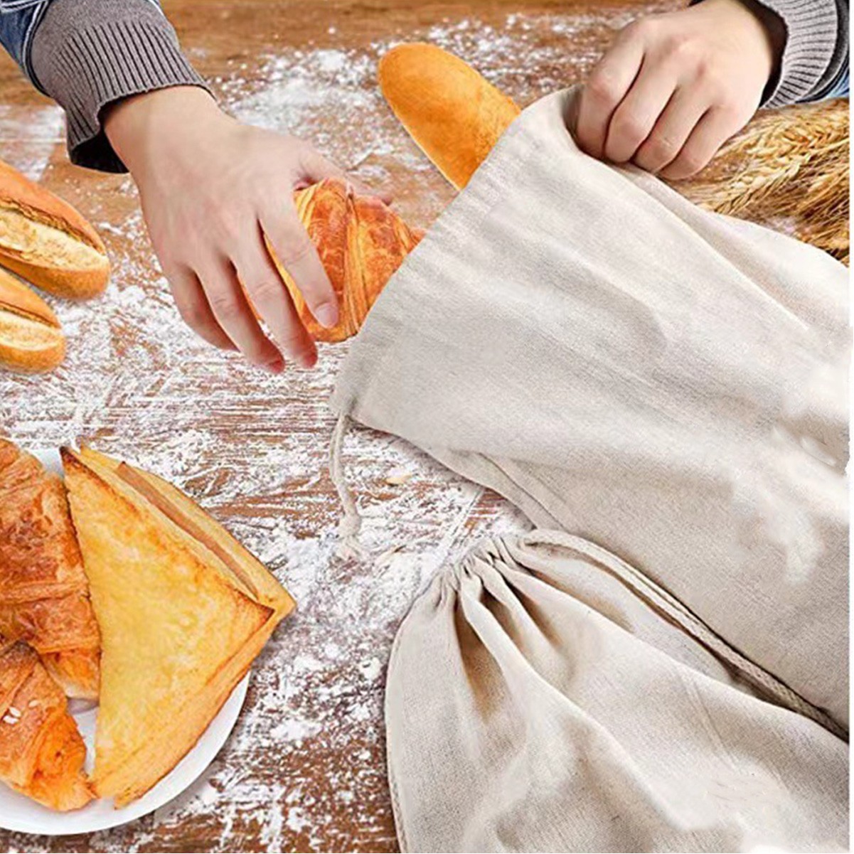 Eco-Friendly Linen Storage Bag